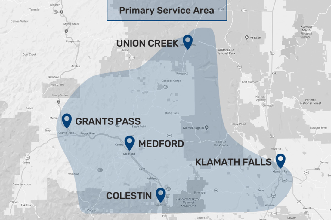 Rogue Shred service area map